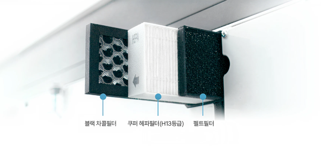 고성능 3중 필터시스템